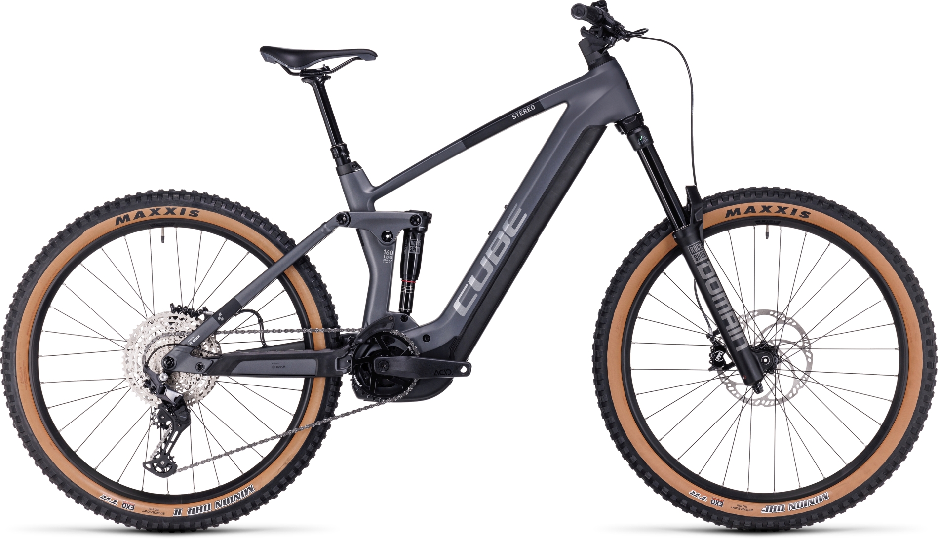 Cube Stereo Hybrid 160 HPC Race Grey\'n\'metal - 750 Wh - 27,5 Zoll - Fully (2024)