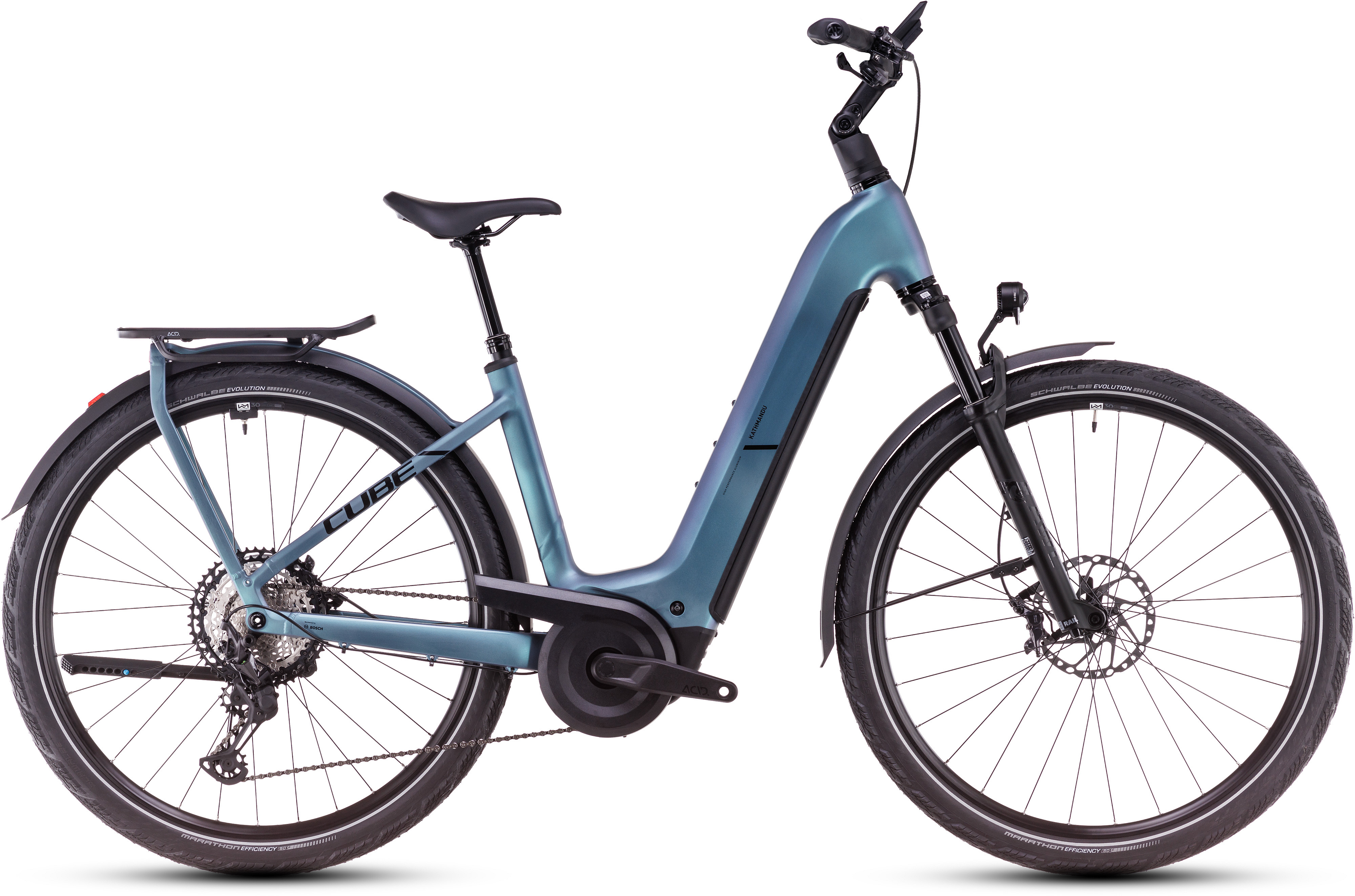 Cube Kathmandu Hybrid SLX 800 smaragdgrey´n´black - 800 Wh - 28 Zoll - Wave (2025)