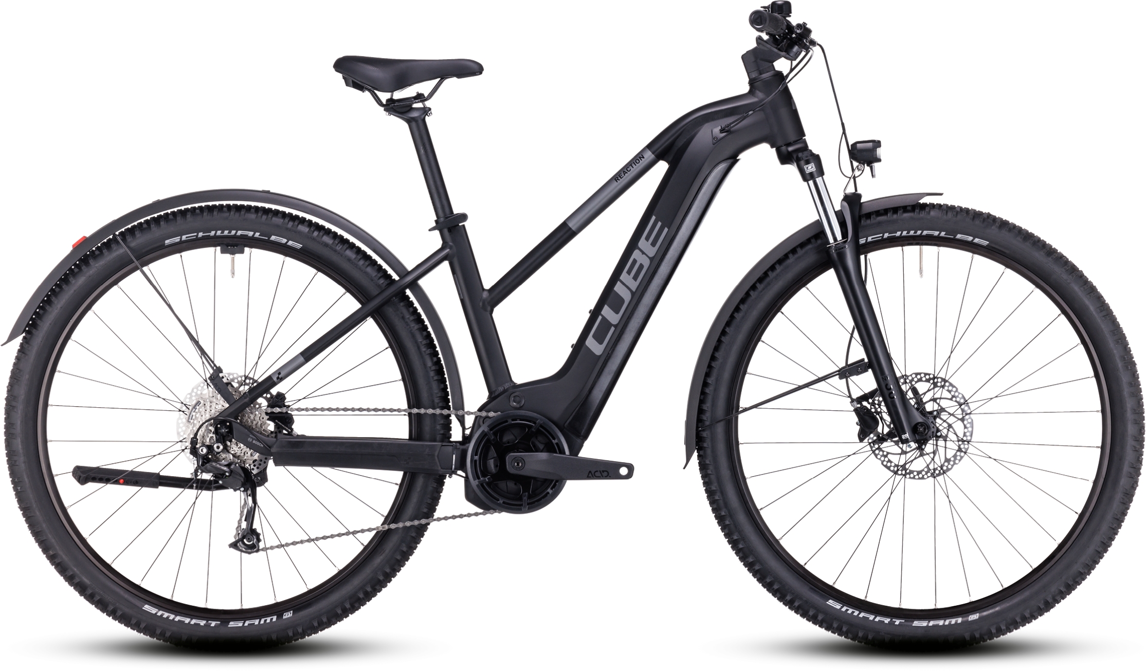 Cube Reaction Hybrid Performance 500 Allroad Black´n´grey - 500 Wh - 27.5 Zoll - Trapez (2023)