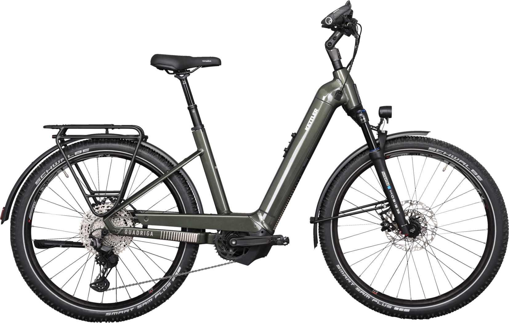Kettler Quadriga Town & Country Comp C classic green shiny - 750 Wh - 27.5 Zoll - Tiefeinsteiger (2025)