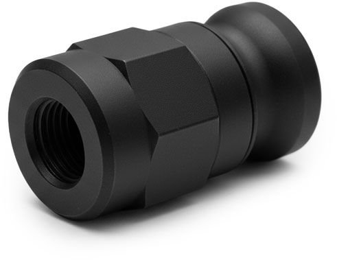 Qeridoo Vollachsadapter M10x1,0 Schwarz Modell 2025