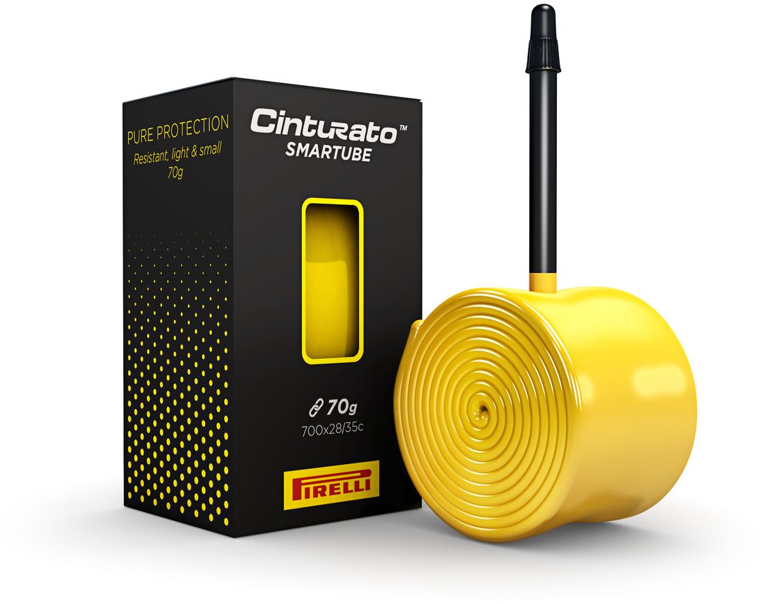 Pirelli Pirelli P Zero SmarTube Rennrad Schlauch Presta - 80 mm - yellow w / black valve - Größe 23/32-622