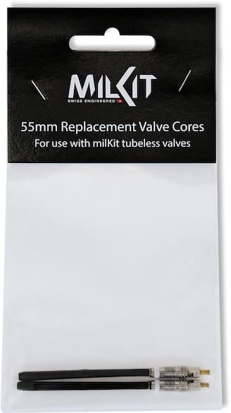 MILKIT Ventileinsatz Ersatz Valve Cores - 55 mm Schwarz Modell 2024