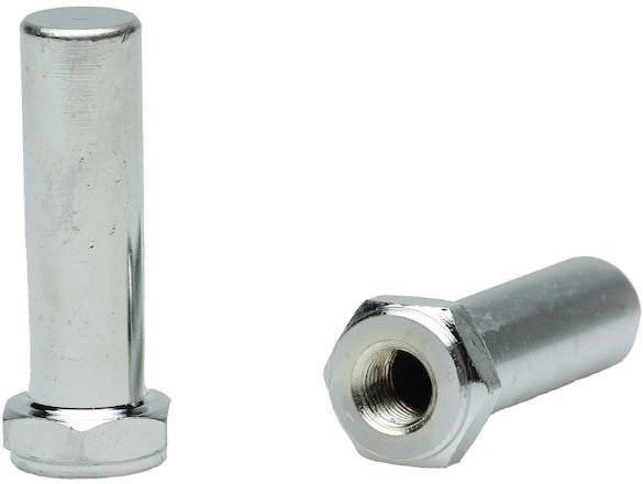 FollowMe Adapter Achsverlängerungsmutter M9x1 - ein Paar Silber Modell 2024