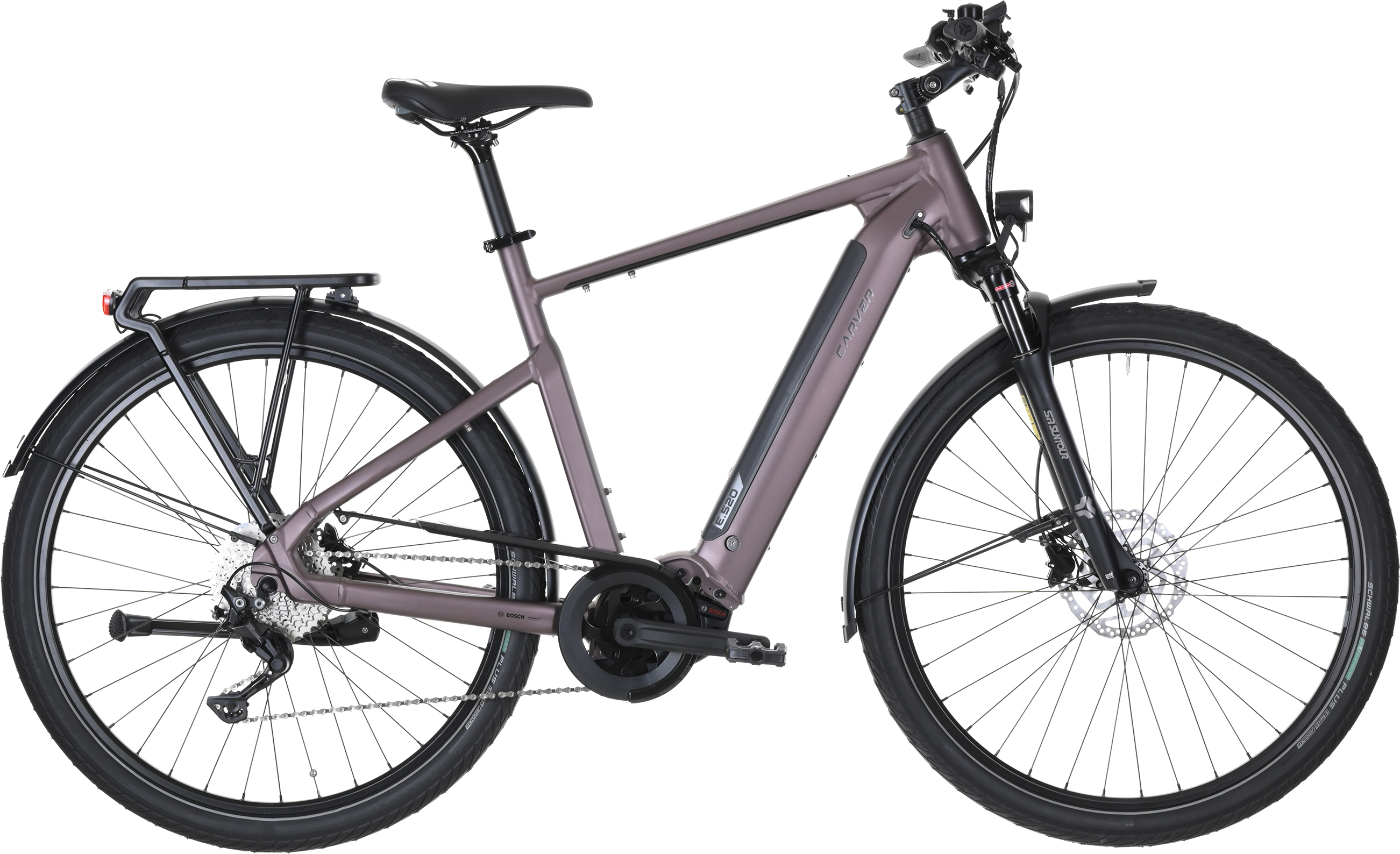 Carver Route E.520 Shadow Rouge Metallic - 625 Wh - 28 Zoll - Diamant (2026)