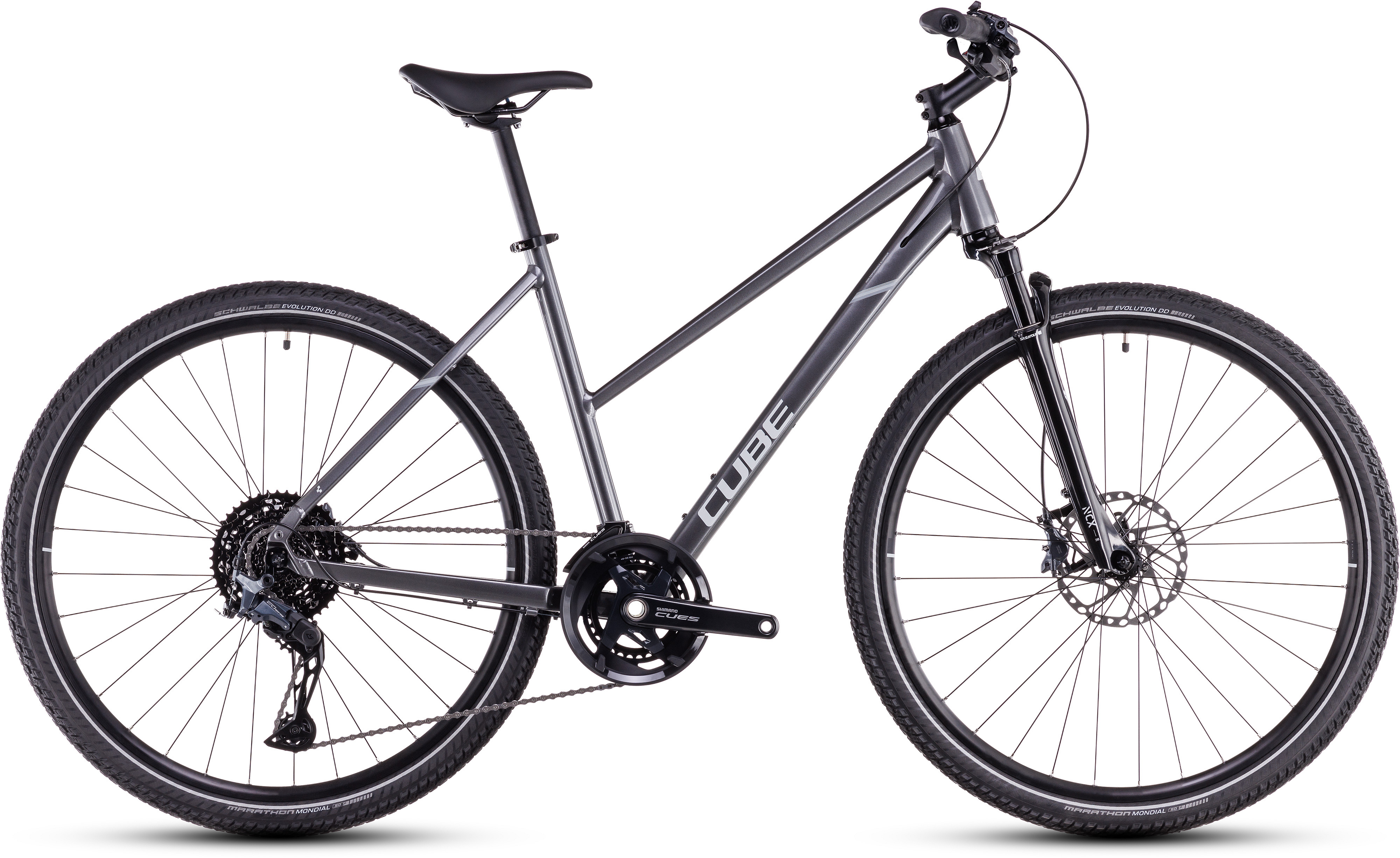 Cube Nature SLX graphite´n´fossil - 28 Zoll - Trapez (2026)