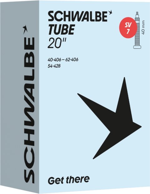 Schwalbe SV7 Schlauch 20 Zoll - 40 mm Schwarz Modell 2026