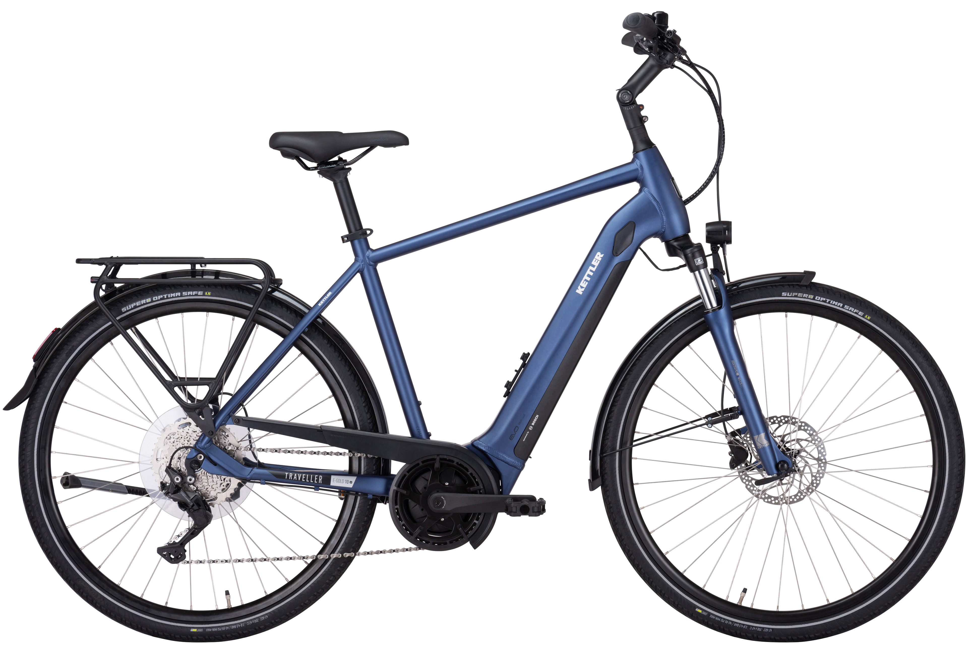 Kettler Traveller E-Gold 10 Plus Dark Steel Blue Shiny - 625 Wh - 28 Zoll - Diamant (2025)