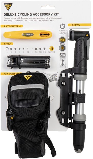 Topeak Deluxe Cycling Accessory Kit Schwarz Modell 2026