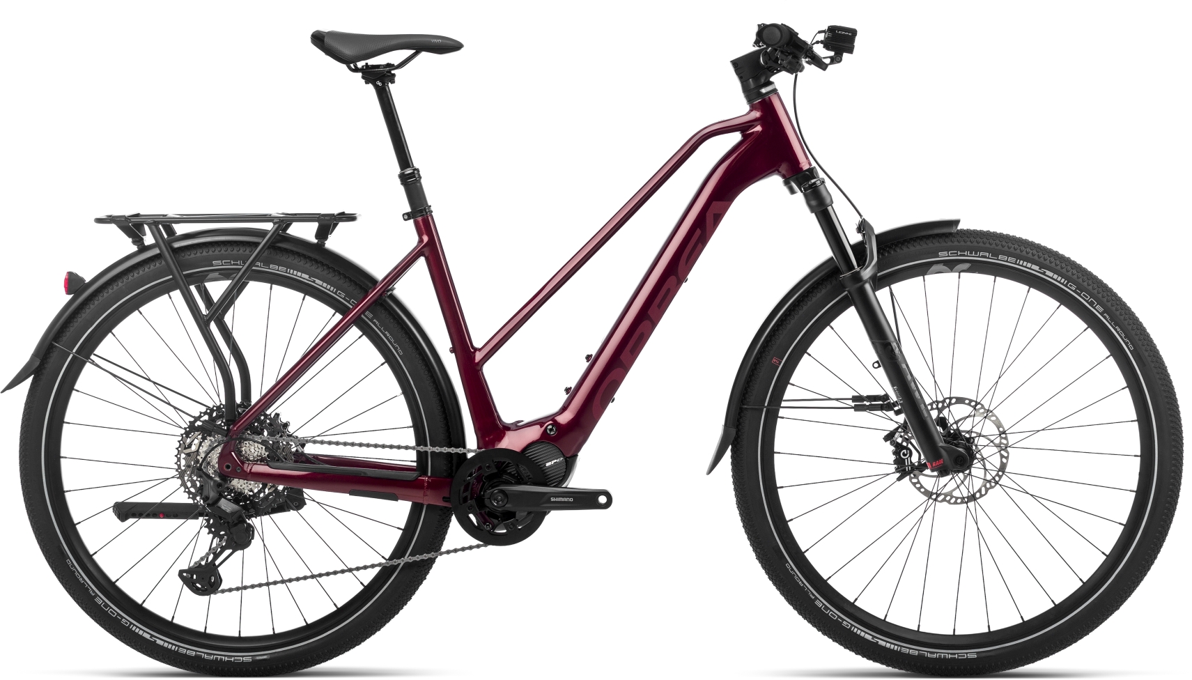 Orbea Kemen MID 10 Dark Red - 540 Wh - 28 Zoll - Trapez (2023)