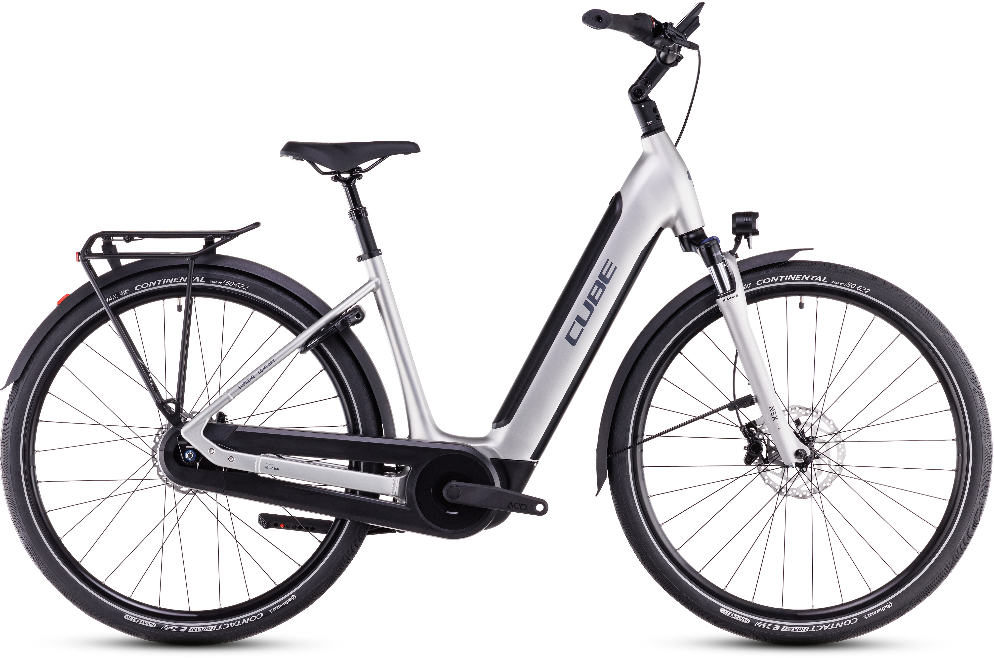 Cube Supreme RT Hybrid Comfort EXC Sleekgrey´n´lunar - 625 Wh - 28 Zoll - Tiefeinsteiger (2025)