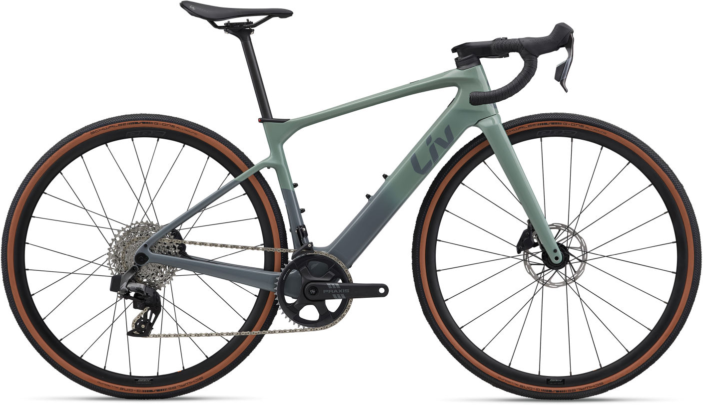 Liv Avail Advanced E+ Elite AR Eucalyptus - 400 Wh - 28 Zoll - Diamant (2026)