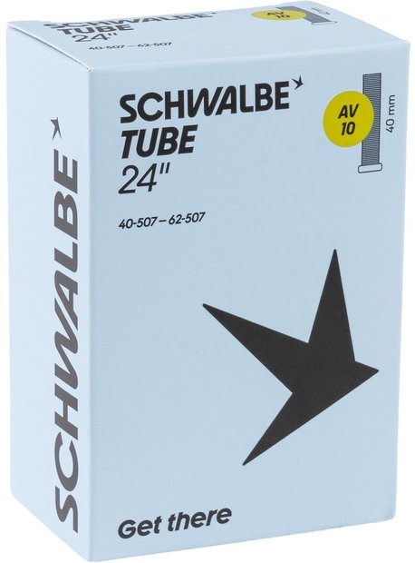 Schwalbe AV10 Schlauch 24 Zoll - 40 mm Schwarz Modell 2026