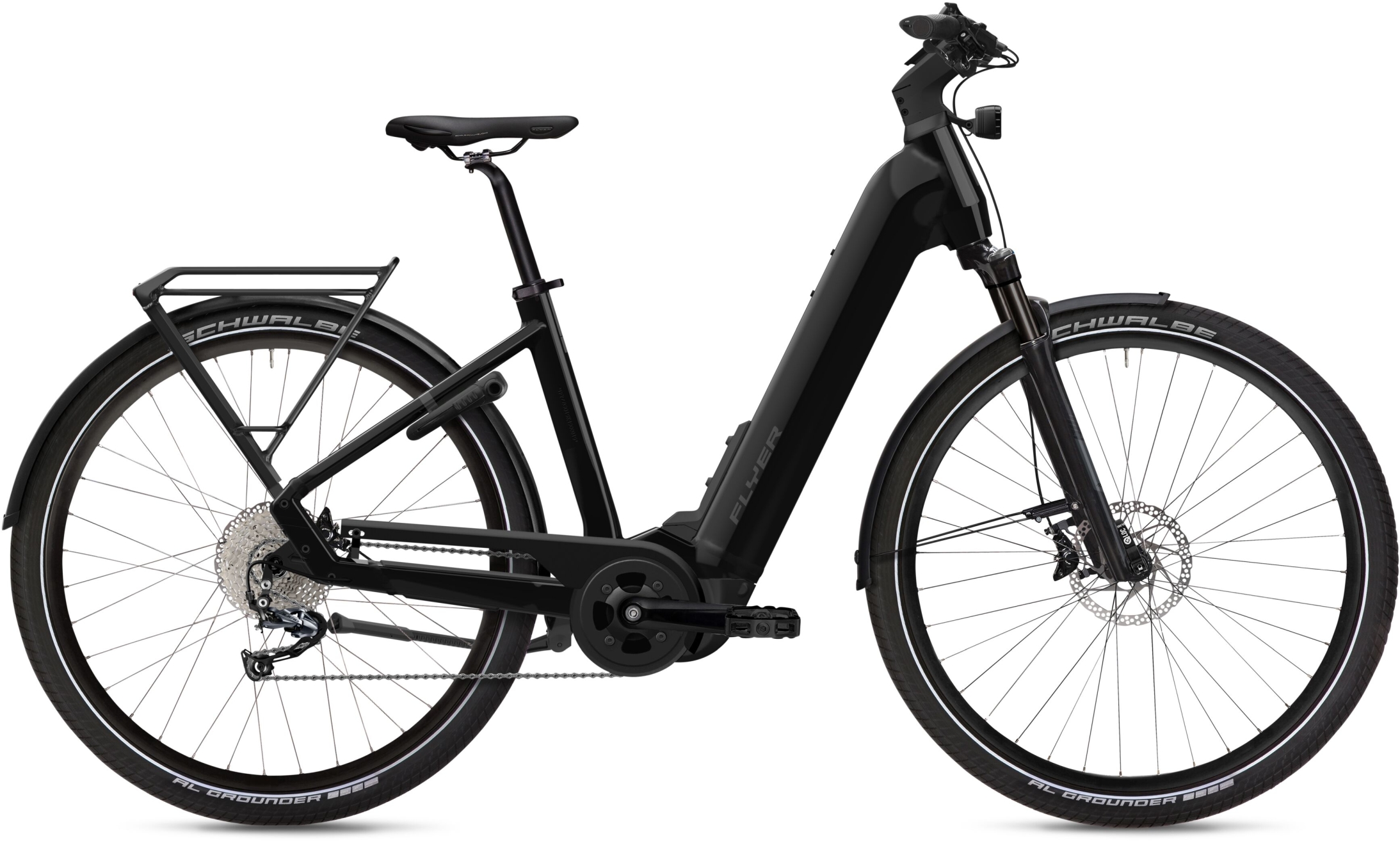 Flyer G1 Upstreet 5.10 Pearl Black Gloss - 630 Wh - 28 Zoll - Tiefeinsteiger (2025)
