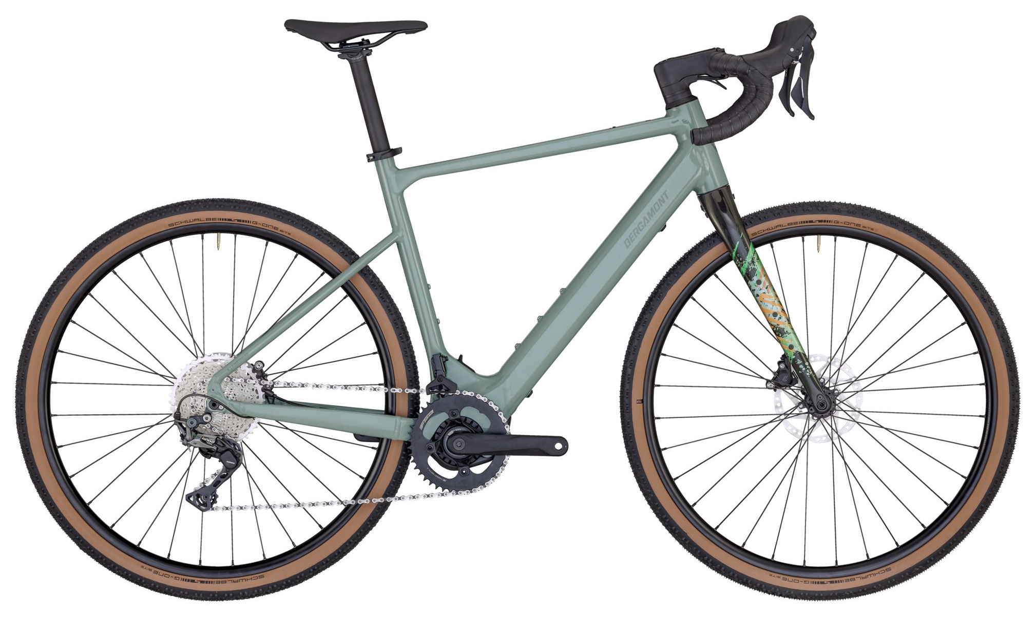 Bergamont E-Grandurance 7 Shiny Rainy Green - 360 Wh - 28 Zoll - Diamant (2025)