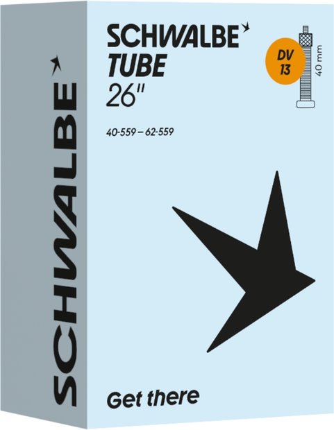 Schwalbe DV13 Schlauch 26 Zoll - 40 mm Schwarz Modell 2026