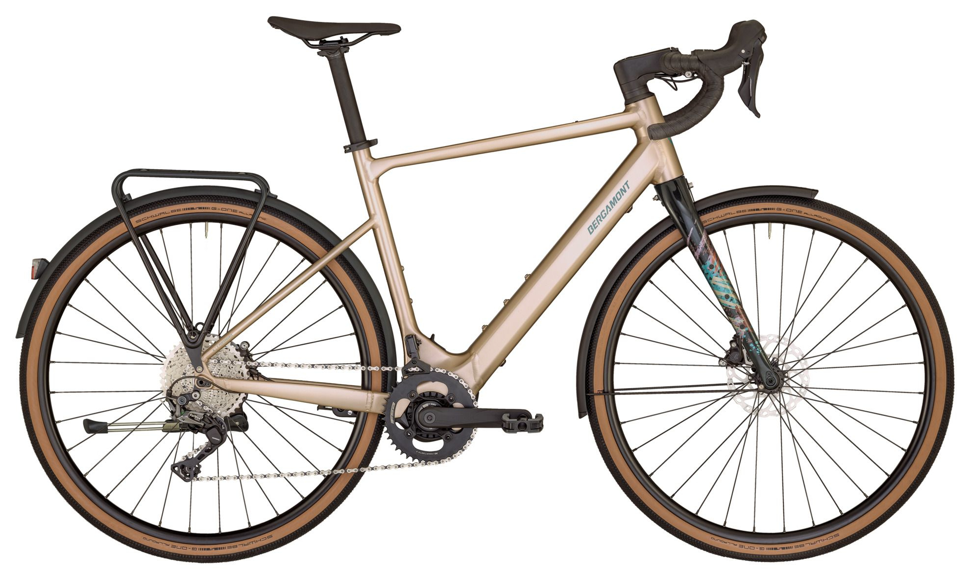 Bergamont E-Grandurance RD 8 Matt Flaky Beige - 360 Wh - 28 Zoll - Diamant (2025)
