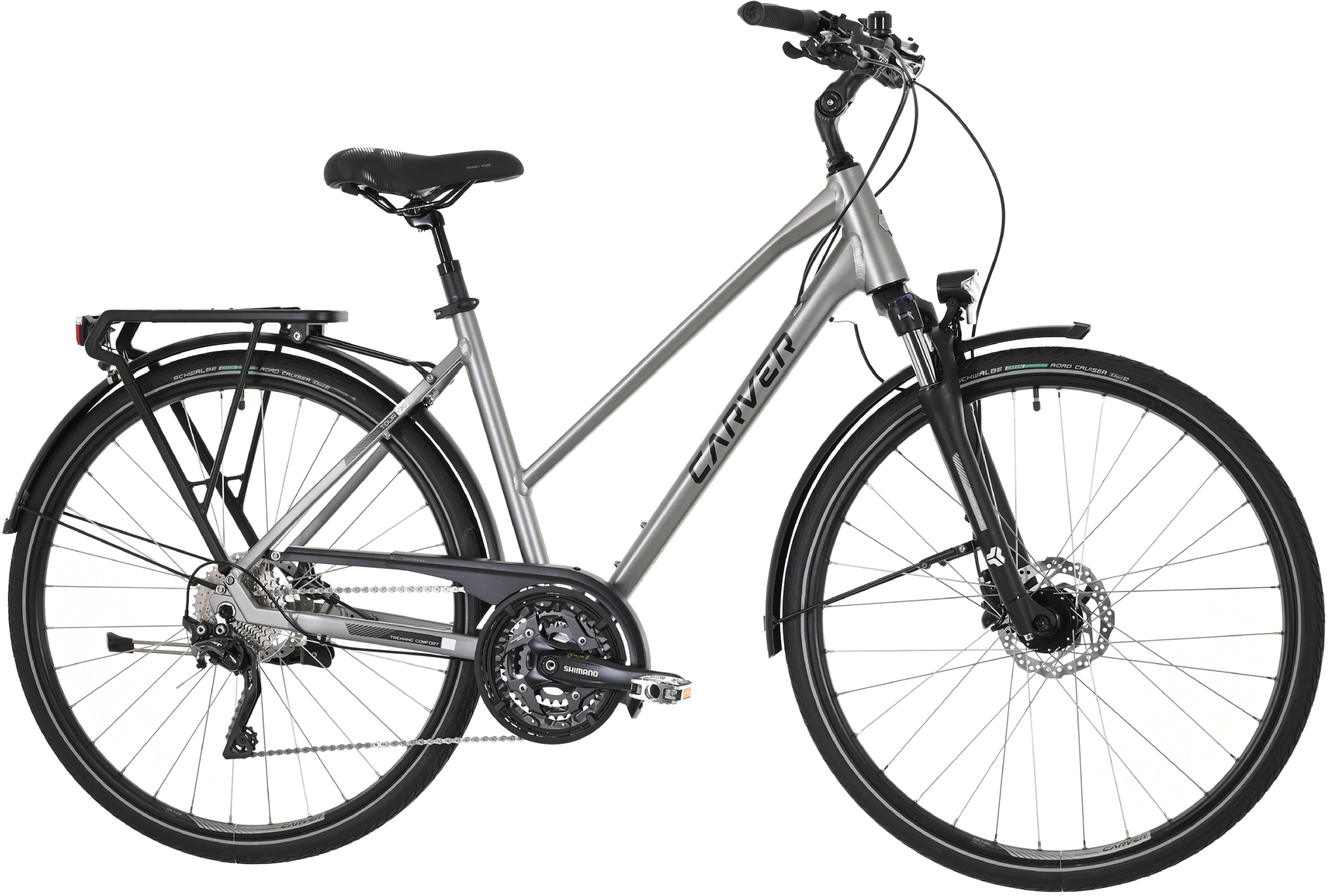 Carver Tour 130 Titan Black White - 28 Zoll - Trapez (2025)