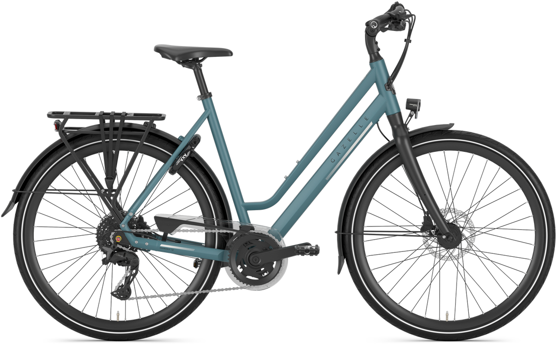Gazelle Chamonix T20 Thunder Grey Matte - 28 Zoll - Tiefeinsteiger (2026)