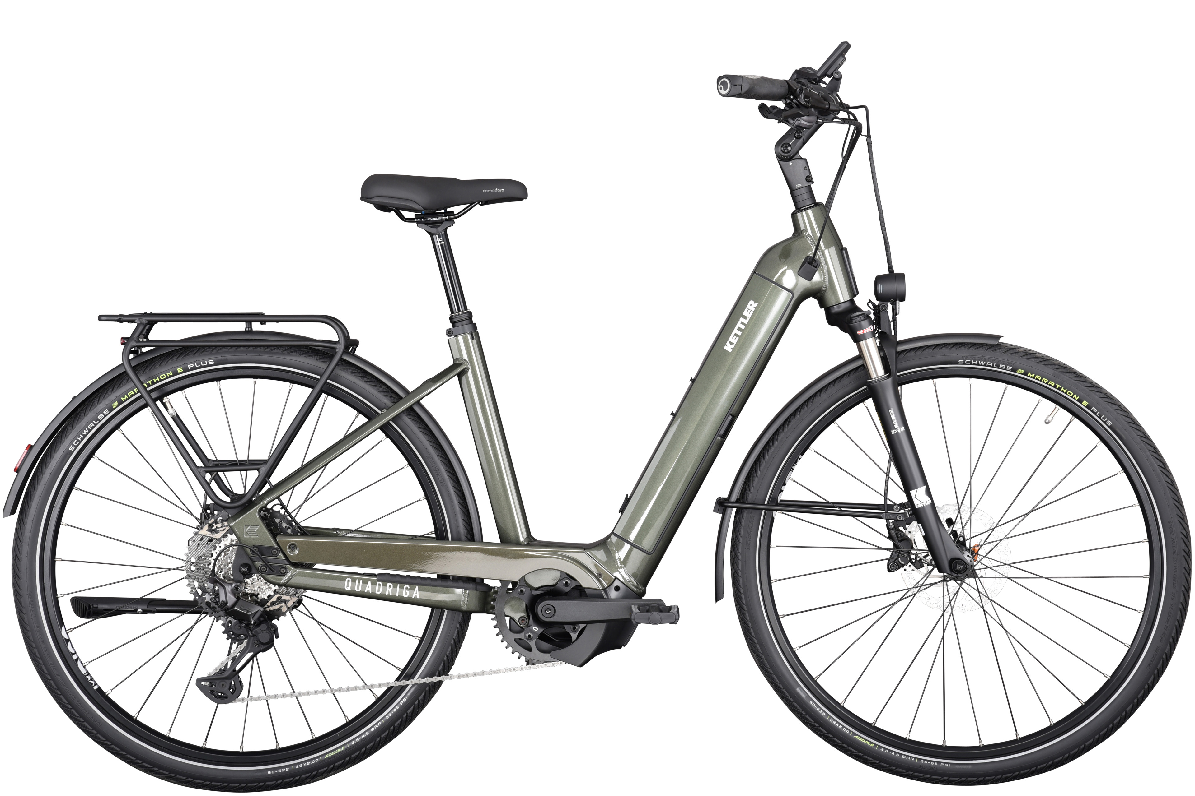 Kettler Quadriga Comp CX11 LG (750) Classic Green Shiny - 750 Wh - 28 Zoll - Tiefeinsteiger (2025)