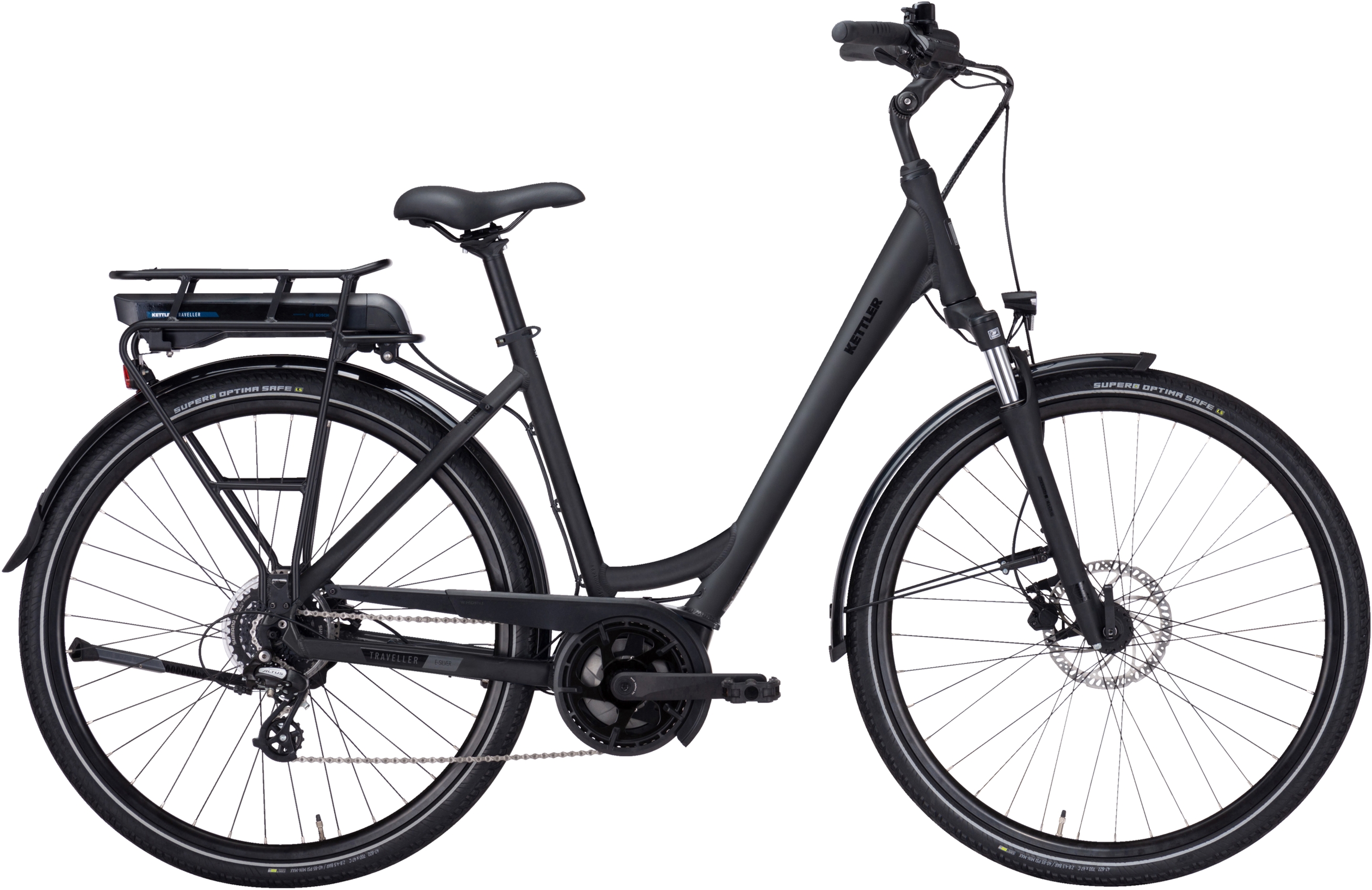 Kettler Traveller E-Silver 8 Black Matt - 400 Wh - 28 Zoll - Tiefeinsteiger (2025)
