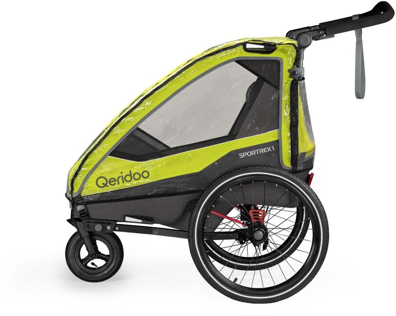 Qeridoo Kinderwagen-Regenschutzhülle QUPA 1 / Sportrex 1, Regenschutz für Qeridoo Fahrradanhänger QUPA 1 / Sportrex 1