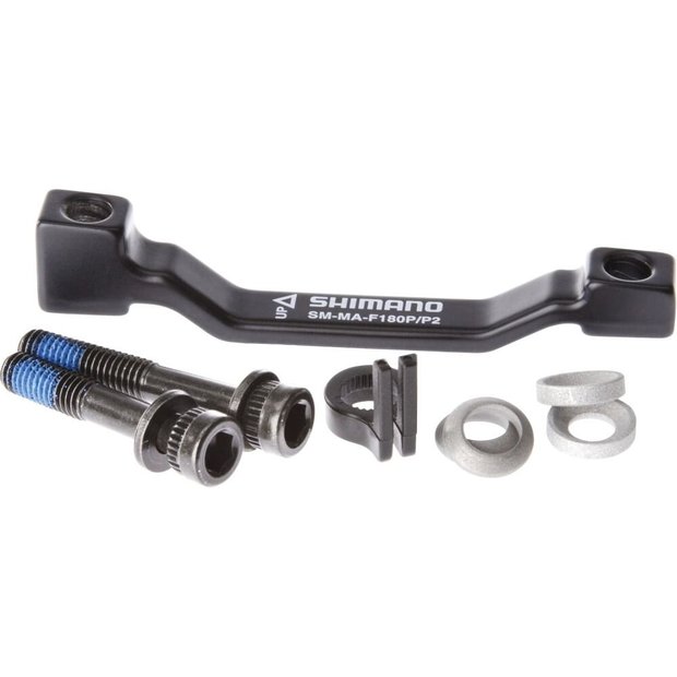 Shimano Scheibenbremsadapter vorn o. hinten PM PM (180 mm) 203 mm Schwarz Modell 2027