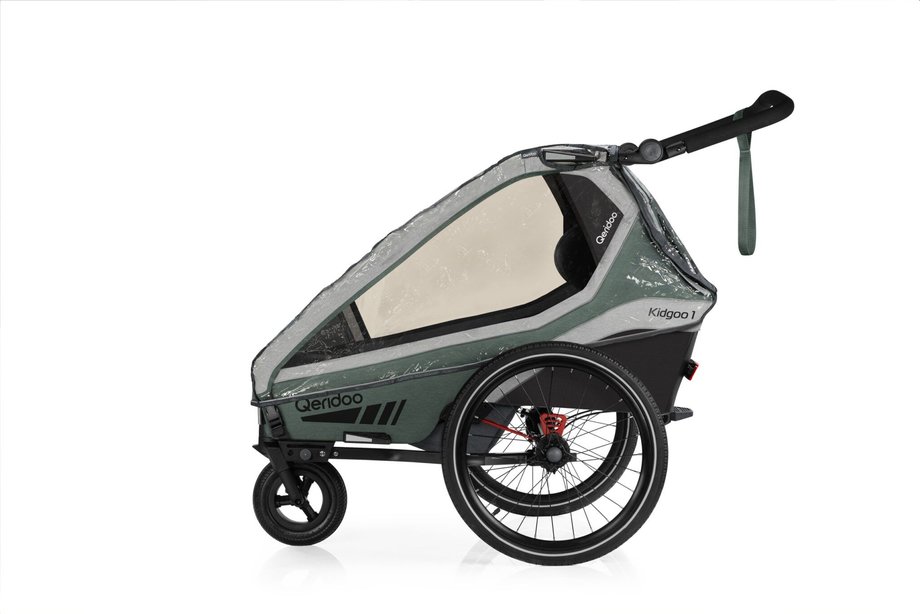 Qeridoo Kinderwagen-Regenschutzhülle Kidgoo 1, Regenschutz Regenverdeck für Qeridoo Fahrradanhänger Kidgoo 1