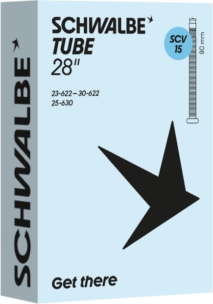 Schwalbe SCV15 Schlauch 28 Zoll - 80 mm Schwarz Modell 2026