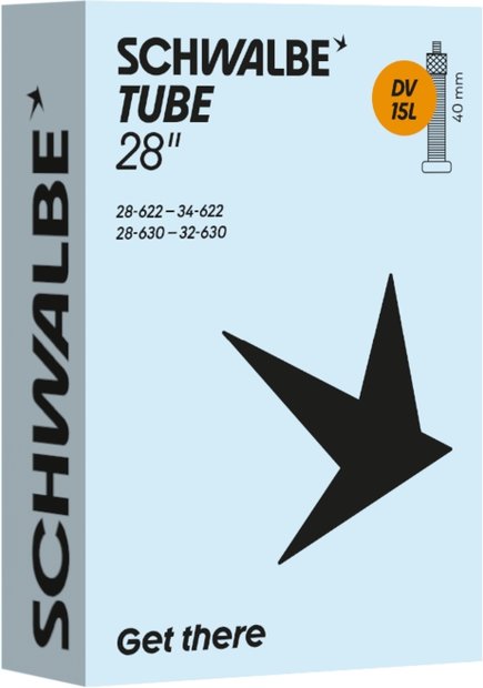 Schwalbe DV15L Schlauch 28 Zoll - 40 mm Schwarz Modell 2026