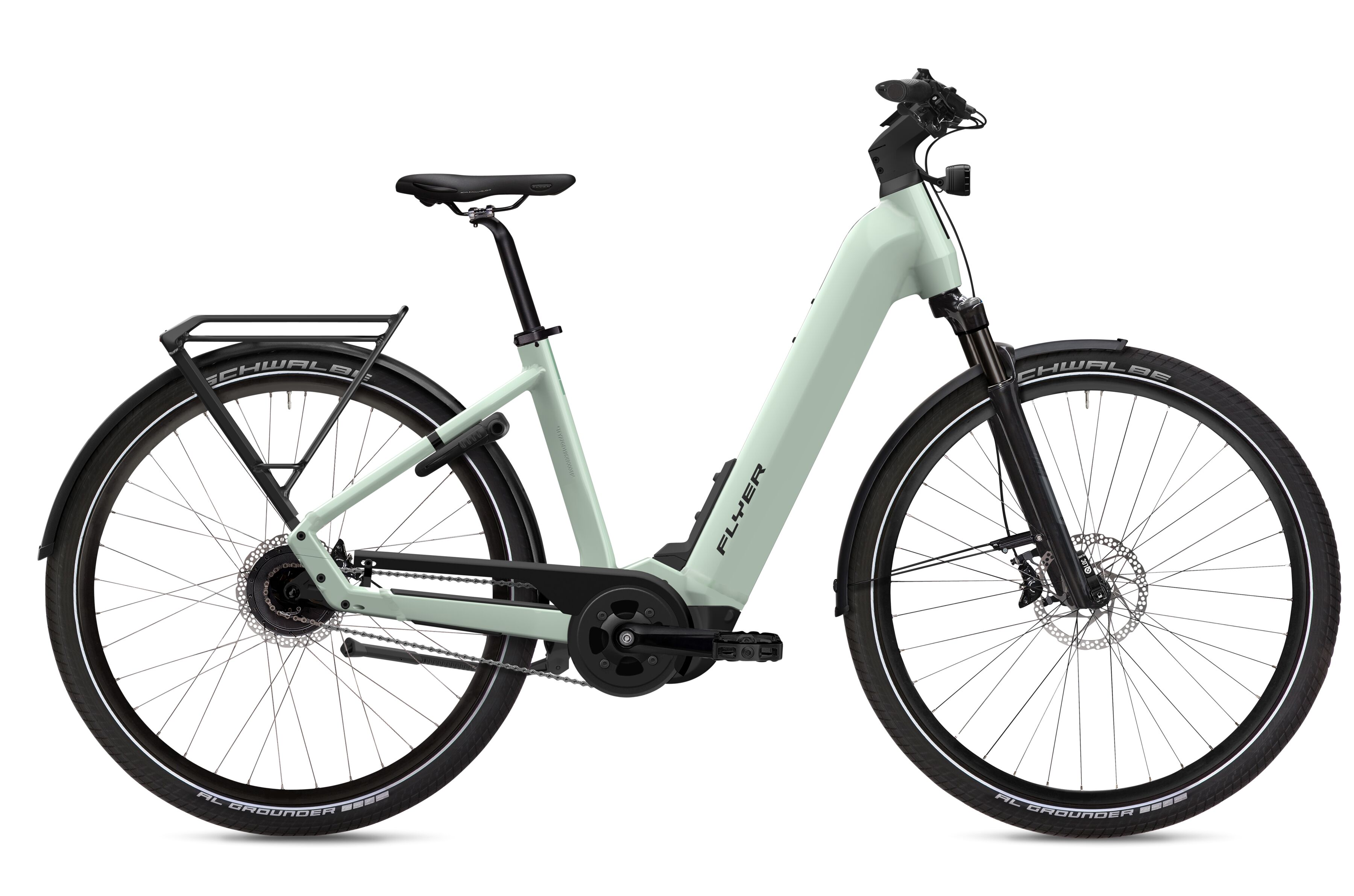 Flyer Upstreet 5.40 Frosty Sage Gloss - 630 Wh - 29 Zoll - Tiefeinsteiger (2025)