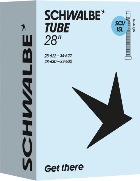Schwalbe SCV15L Schlauch 28 Zoll - 60 mm Schwarz Modell 2026