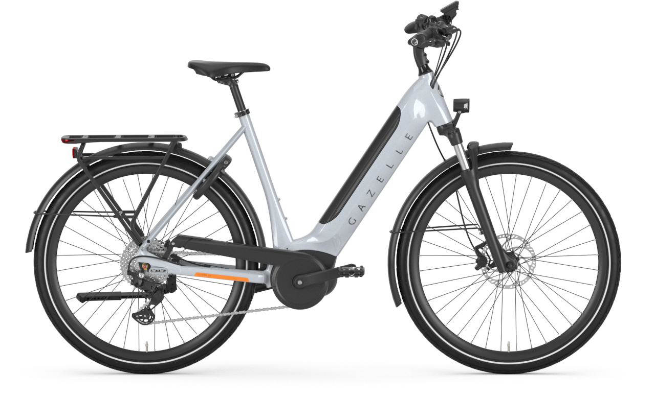 Gazelle Ultimate T10 HMB Frozen White Gloss - 625 Wh - 28 Zoll - Tiefeinsteiger (2025)