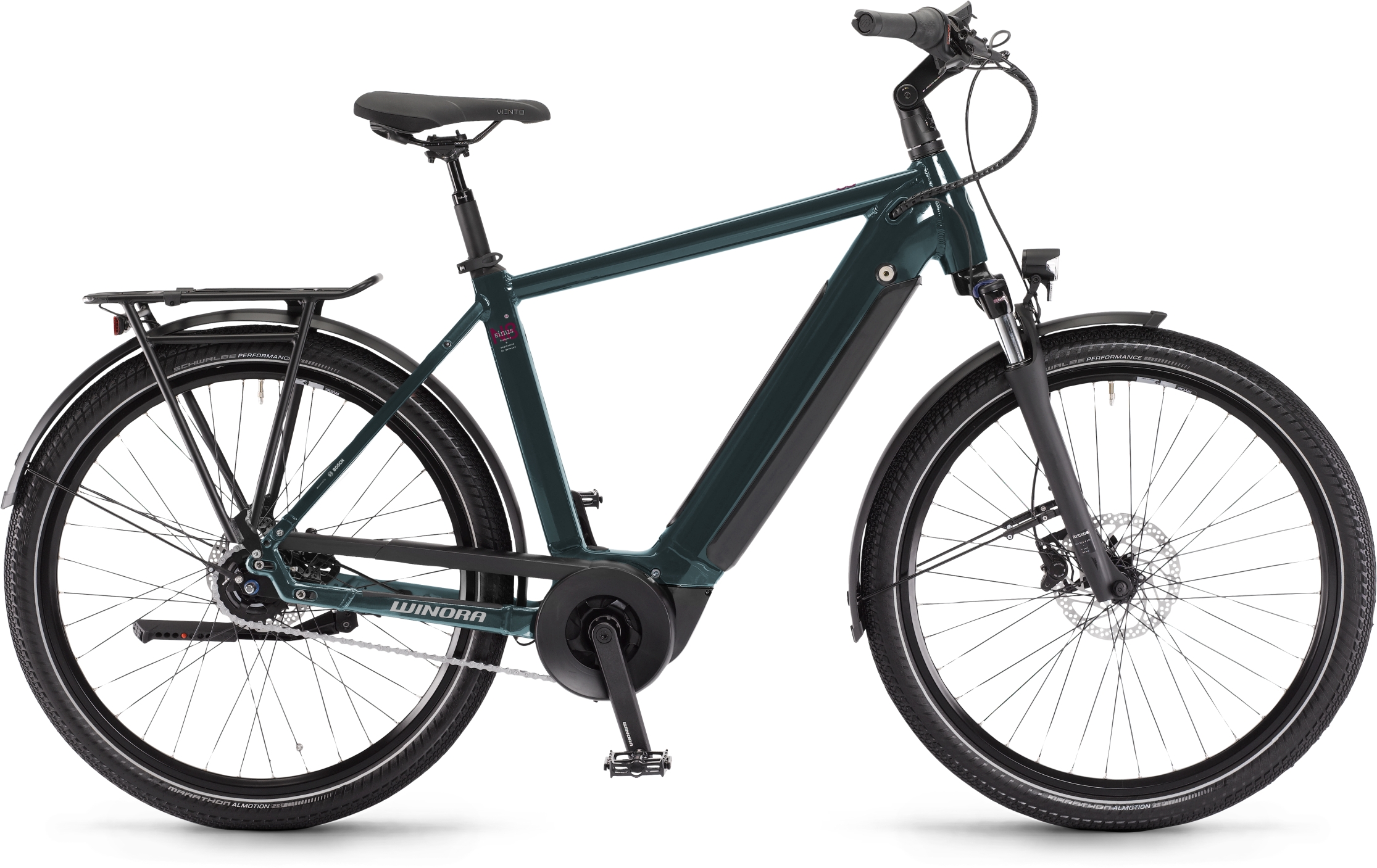 Winora Sinus N8 Petrol - 500 Wh - 27.5 Zoll - Diamant (2022)
