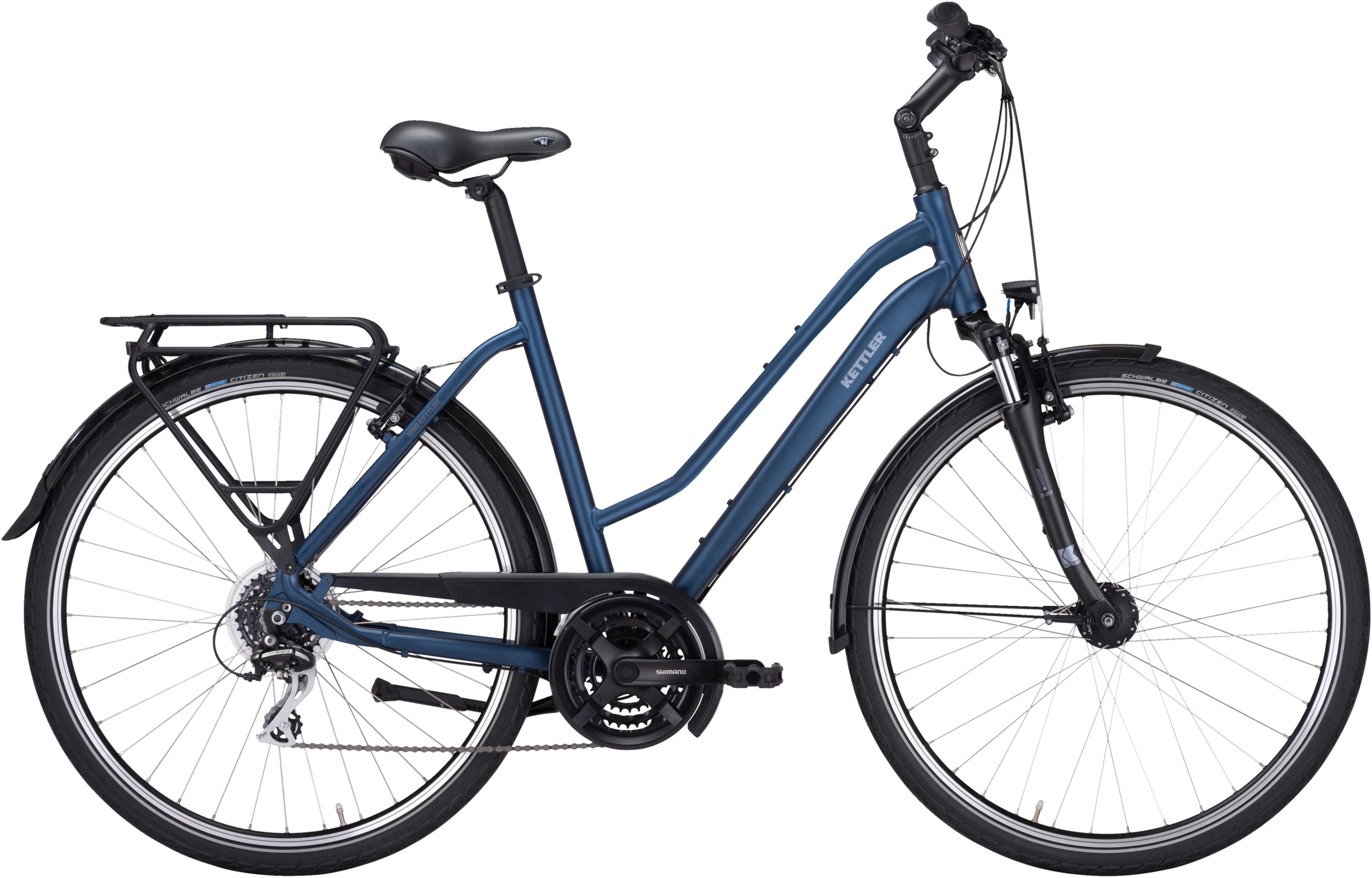 Kettler Traveller 1.0 21G Dark Blue matt - 28 Zoll - Trapez