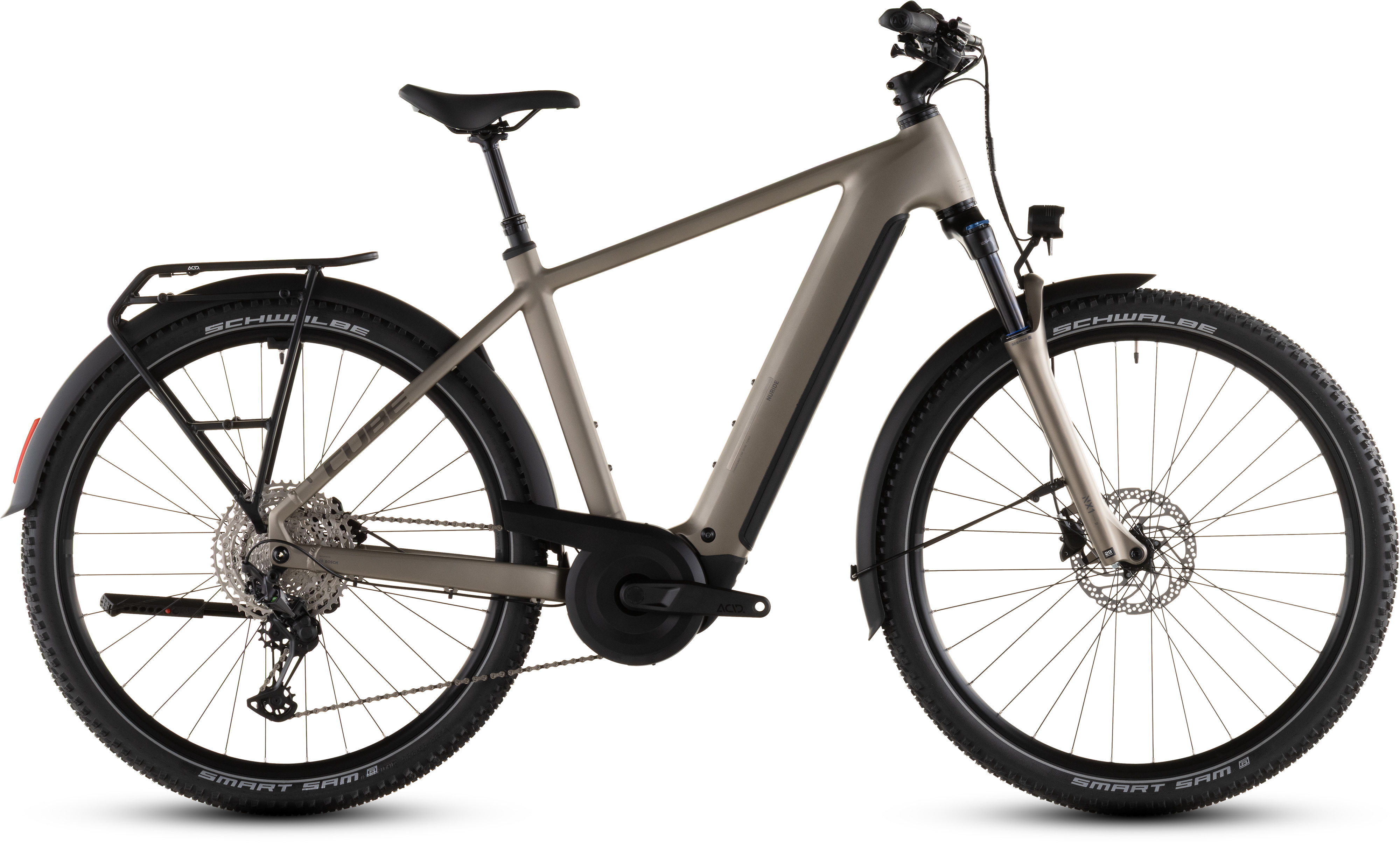 Cube Nuride Hybrid Pro 600 Grau - 600 Wh - 28 Zoll - Diamant (2026)