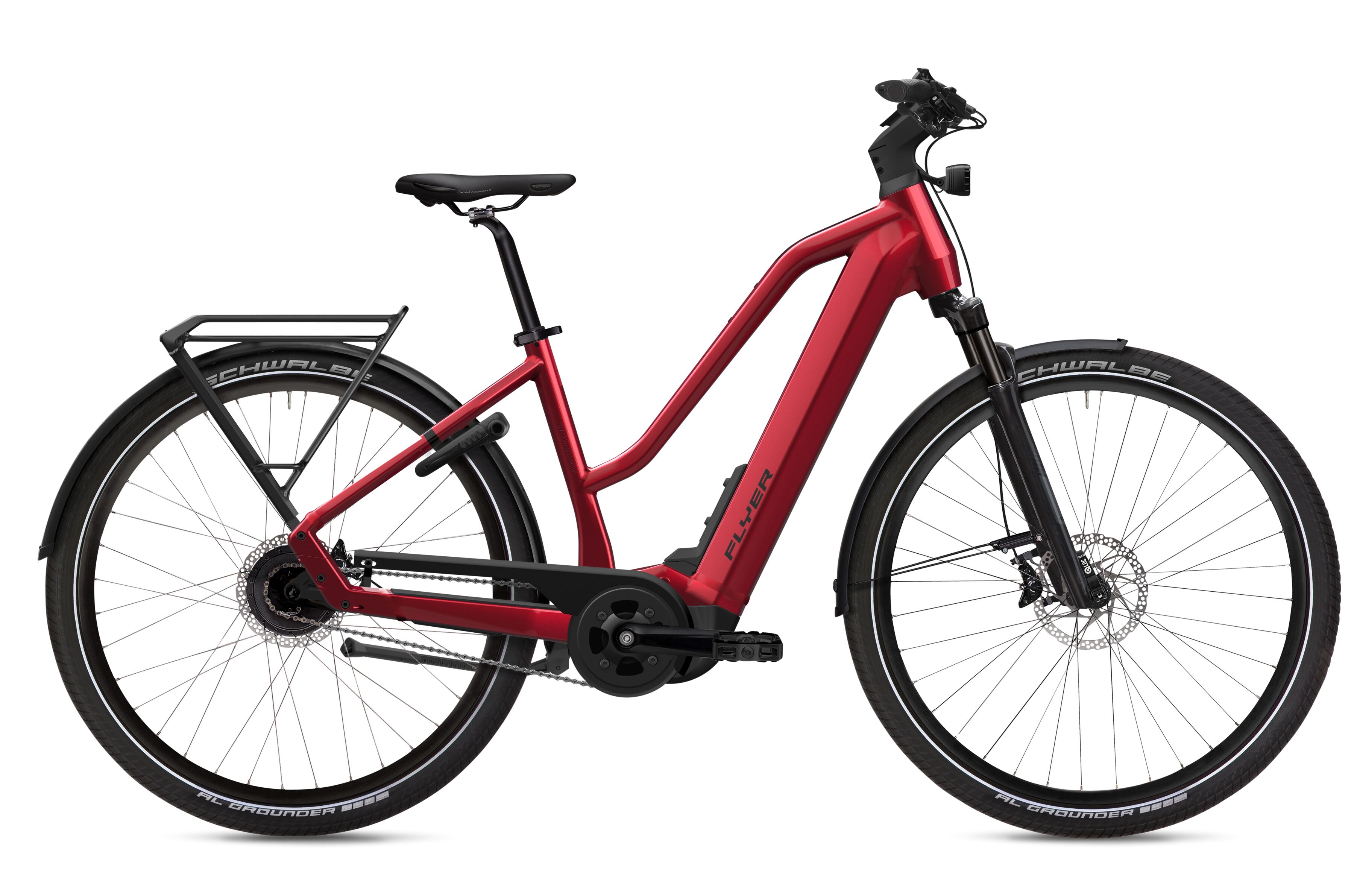 Flyer Upstreet 5.40 Mercury Red Gloss - 630 Wh - 29 Zoll - Trapez (2025)
