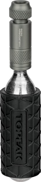Topeak Micro Airbooster II CO2-Minipumpe inkl. 16g Kartusche Grau Modell 2026