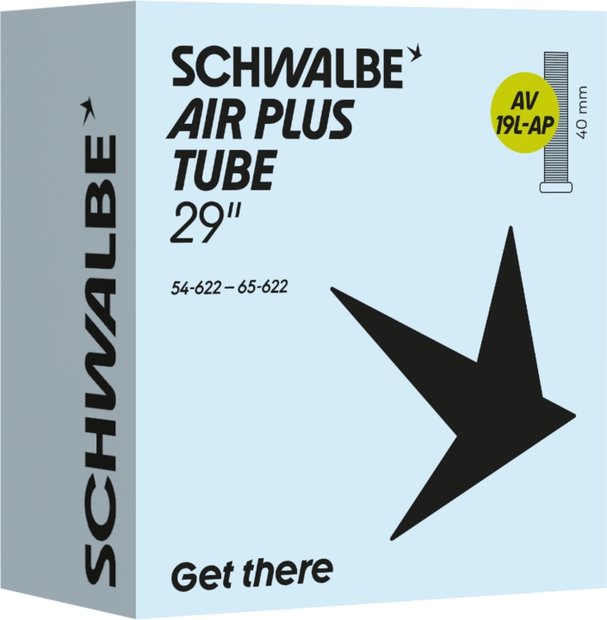 Schwalbe AV19L-AP Air Plus Schlauch 29+ Zoll - 40 mm Schwarz Modell 2026