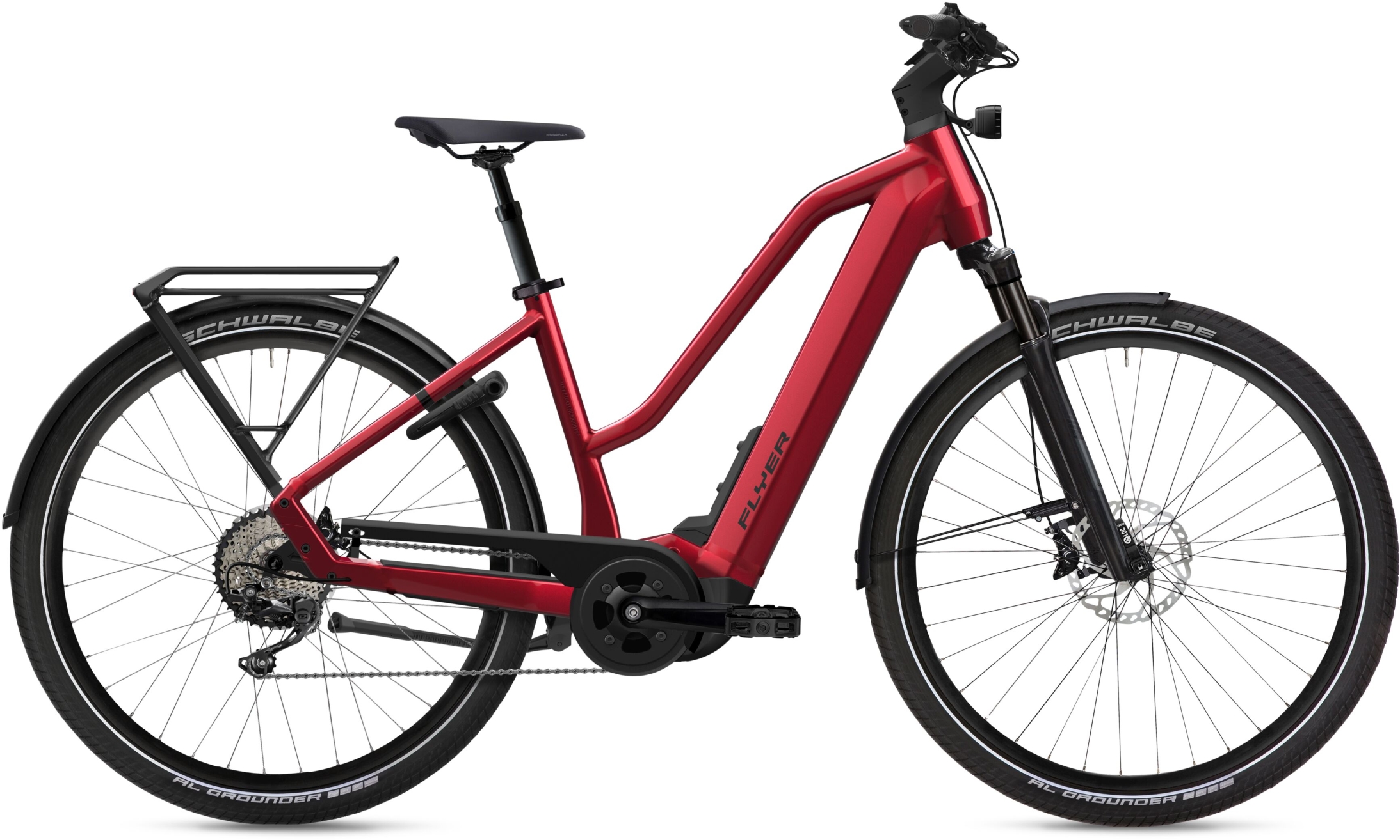 Flyer G1 Upstreet 7.10 Mercury Red Gloss - 750 Wh - 28 Zoll - Trapez (2025)