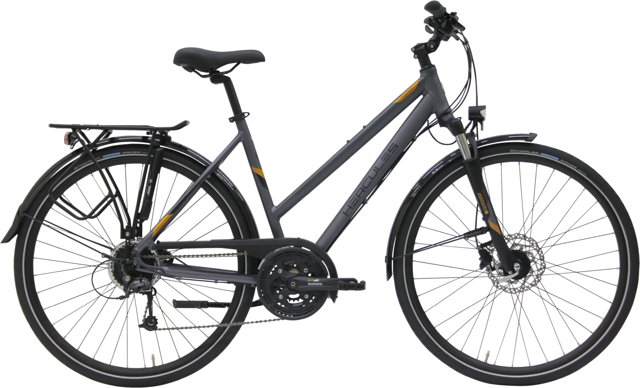 Hercules Tourer Comp Anthracite Matt - 28 Zoll - Trapez (2026)