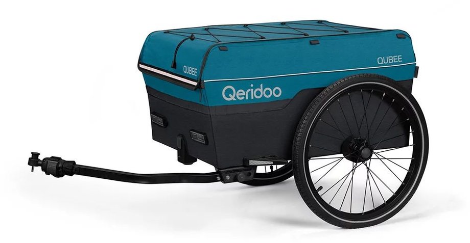 Qeridoo Fahrradlastenanhänger Qubee Cargo / Lastenanhänger - Farbe: Limited Edition Petrol