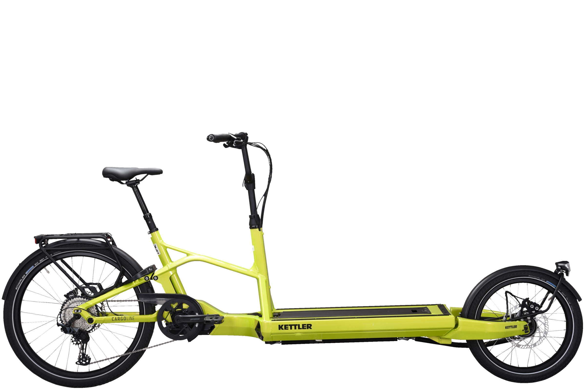 Kettler Cargoline FS 600 Lime Green Shiny - 625 Wh - 26 Zoll - Long John (2022)