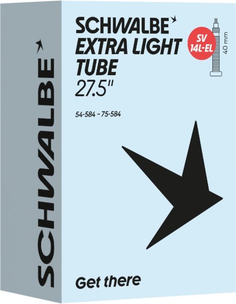 Schwalbe SV14L-EL Extra Light Schlauch 27,5 Zoll - 40 mm Schwarz Modell 2026