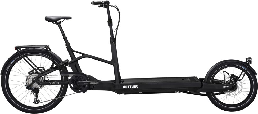 Kettler Cargoline FS 600 Black Matt - 625 Wh - 26 Zoll - Long John (2023)