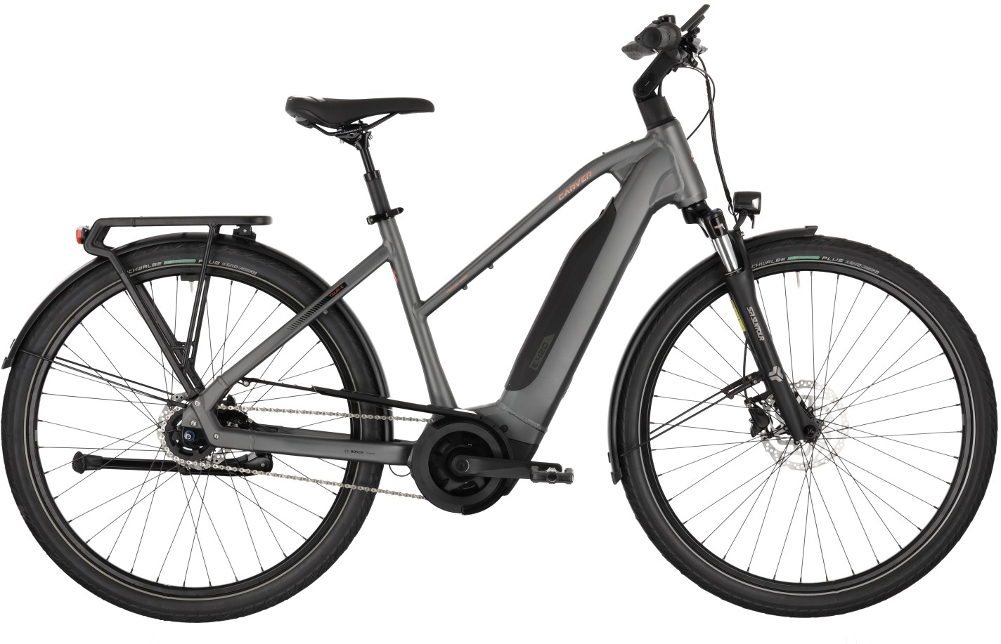 Carver Tour E.420 Dark Anthracite/Black/Copper - 545 Wh - 28 Zoll - Trapez (2026)