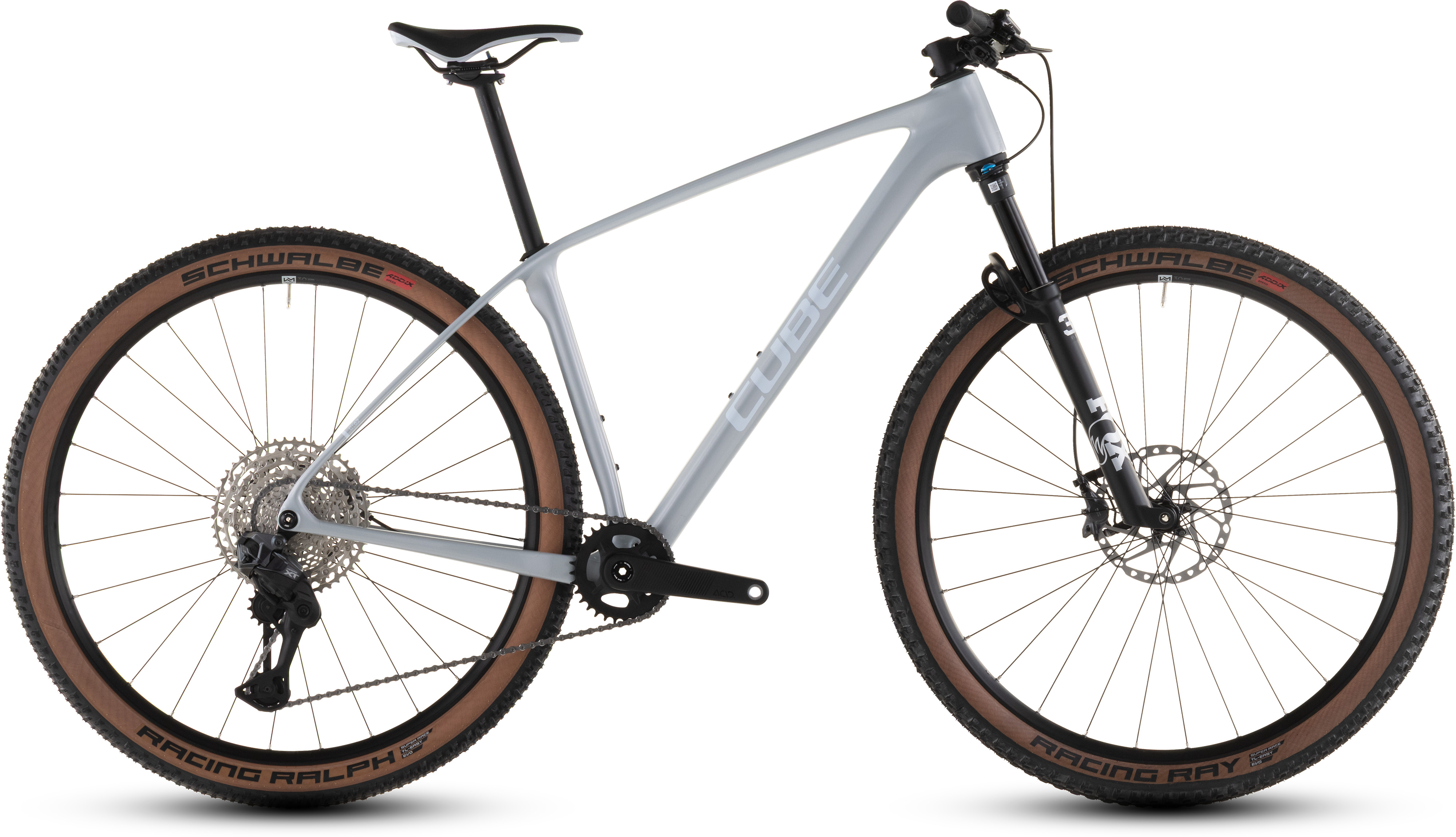 Cube Reaction C:62 Race foggrey´n´white - 29 Zoll - Diamant (2026)