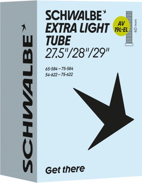 Schwalbe AV19L-EL Extra Light Schlauch 27,5/29 Zoll - 40 mm Schwarz Modell 2026