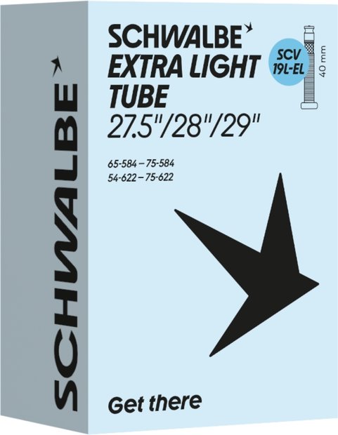 Schwalbe SCV19L-EL Extra Light Schlauch 27,5/29 Zoll - 40 mm Schwarz Modell 2026