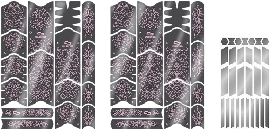 Unleazhed Rahmenschutzfolie Kids BPK01 Filigree Rose glossy Pink Modell 2026